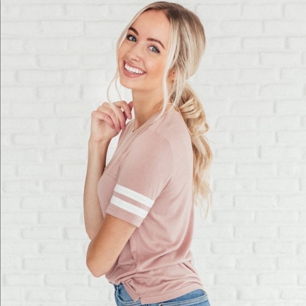 NWT Emberley Dust Pink/Mauve Blouse